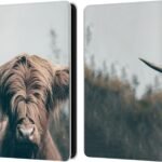 Head Case Designs Officially Licensed Patrik Lovrin Highland Cow Animal Portraits Leather Book Wallet Case Cover Compatible With Kindle Paperwhite 5 (2021)