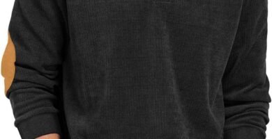 Hisir Mens Corduroy Sweatshirts Henley Neck Snap Buttons Stand Collar Long Sleeve Winter Sweatshirt Tops