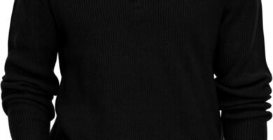 Hisir Men’s Jumpers 1/4 Zip Tops Winter Warm Knit Polo Neck Jumper Long Sleeve Soft Cozy Turtle Neck Quarter Zip Knitwear Pullover Sweaters for Men