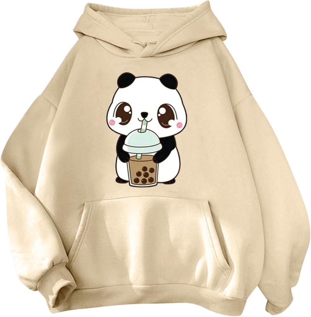 Hoodies for Teen Girls Cute Panda Print Hoodies Kawaii Animal Hoodie Long Sleeve Pullover Tops Hooded Sweatshirts for Teens Hoodies for Teen Girls Cute Panda Print Hoodies Kawaii Animal Hoodie Long Sleeve Pullover Tops Hooded Sweatshirts for Teens