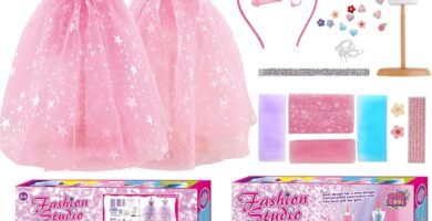 HooySprs Girls Fashion Designer Kit with Mannequin Creative DIY Arts and Craft Activity Toys Set Doll Clothes Headband Making Kit Birthday Present for Teen Girls Kids Age 6-12+ HooySprs Girls Fashion Designer Kit with Mannequin Creative DIY Arts and Craft Activity Toys Set Doll Clothes Headband Making Kit Birthday Present for Teen Girls Kids Age 6-12+