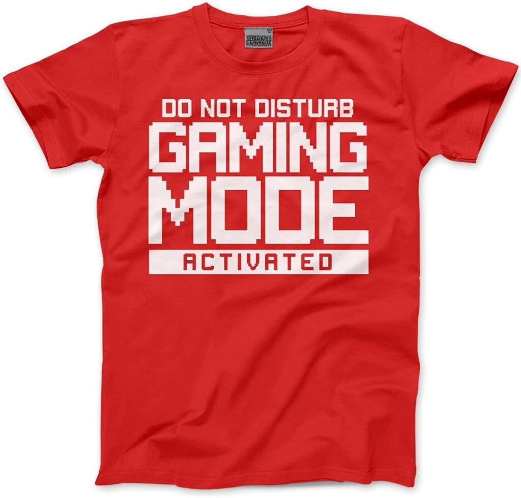 HotScamp Gaming Gift Tshirt – Do Not Disturb Gaming Mode Activated Childs T-Shirt – Gamer Console Teen Online Games Addict Kids Boy Girl