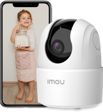 Imou 2K WiFi Security Camera Indoor Pet Dog Baby Camera with AI Human/Motion/Sound Detection, 360° Wireless IP Home Security Camera, Smart Tracking, Siren, Night Vision, 2-Way Audio, Works with Alexa