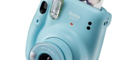 Instax Mini 11instant Film Camera, Auto Exposure And Built-in Selfie Lens, SKY Blue