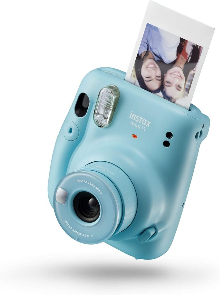 Instax Mini 11instant Film Camera, Auto Exposure And Built-in Selfie Lens, SKY Blue