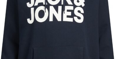 JACK & JONES Mens Logo Hoodie Hoody Top