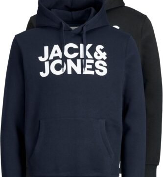 JACK&JONES Logo Men’s pullover printed multi-pack sweatshirts, Regular Fit, 2pk