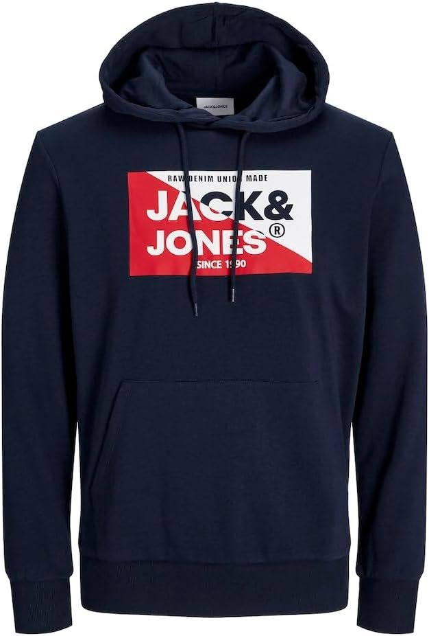 JACK&JONES PLUS Men’s Jjnolan Sweat Hood Pls Sweatshirt