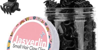 JASVERLIN Mini Hair Clips Black, Non-Slip Small Hair Claw Clips Plastic Short Hair Accessories for Women Girls 50 pcs (Black) JASVERLIN Mini Hair Clips Black, Non-Slip Small Hair Claw Clips Plastic Short Hair Accessories for Women Girls 50 pcs (Black)
