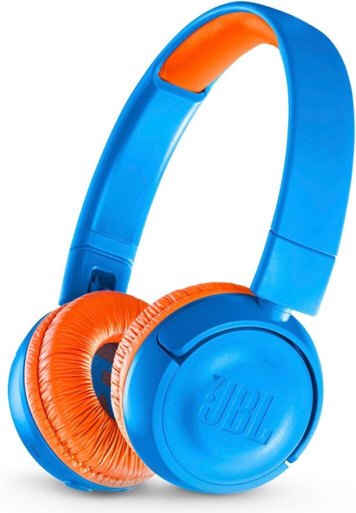 JBL JR 300BT On-Ear Wireless Bluetooth Headphones – Blue/Orange