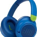 JBL Jr460NC Wireless Over-Ear Noise Cancelling Kids Headphones – Blue