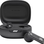 JBL Live Flex In-Ear Bluetooth Earphones, Water-Resistant and Noise-Cancelling Headphones with 40-Hour Battery Life, Black