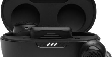 JBL Quantum Air TWS Wireless In-Ear Gaming Earphones, Noise-Cancelling Bluetooth Earbuds with 24-Hour Battery Life, Black