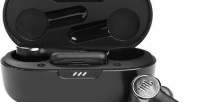 JBL Quantum TWS eSports Gaming In-Ear Bluetooth Headphones, Low Latency Noise-Cancelling Earphones with 22 Hours of Battery Life, Black JBL Quantum TWS eSports Gaming In-Ear Bluetooth Headphones, Low Latency Noise-Cancelling Earphones with 22 Hours of Battery Life, Black