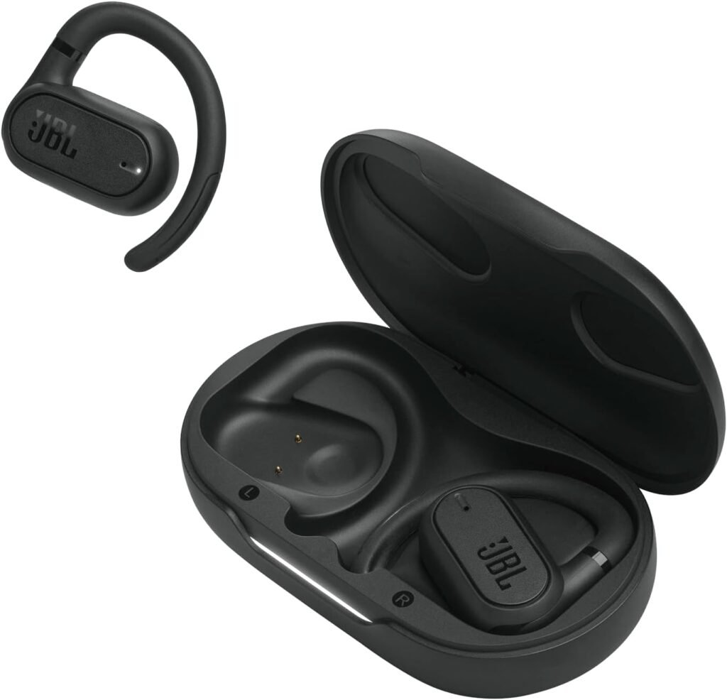 JBL Soundgear Sense Wireless Bluetooth Open-Ear Headphones, Waterproof with Comfortable Fit, Black