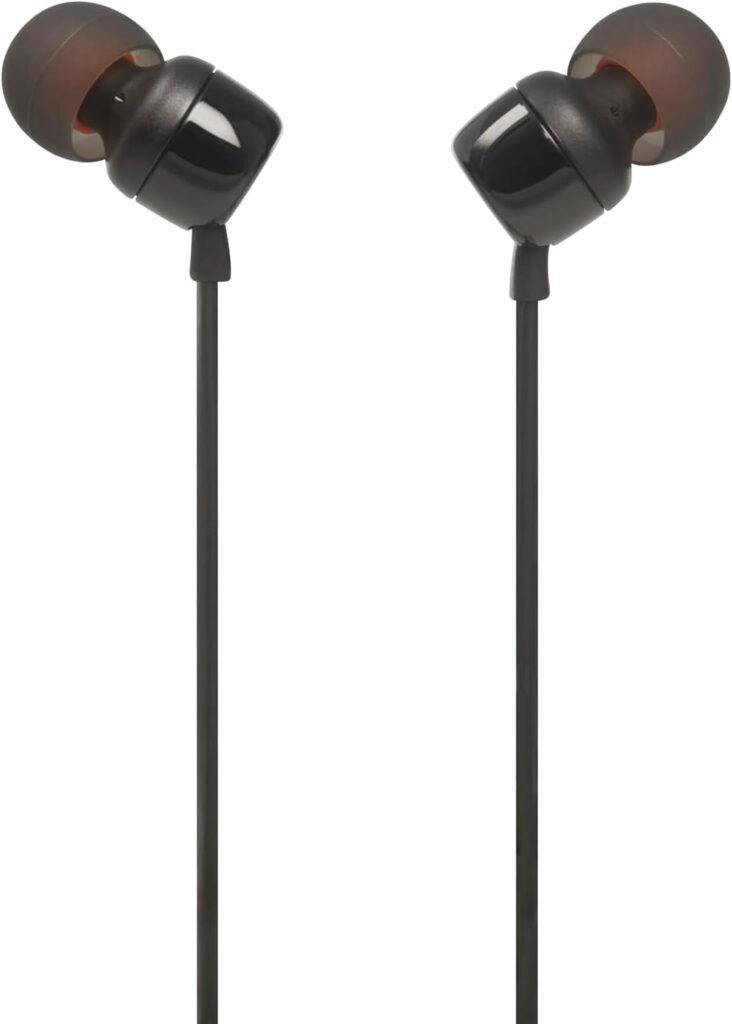 JBL T110 Universal In-Ear Headphones with Remote Control and Microphone, Black JBL T110 Universal In-Ear Headphones with Remote Control and Microphone, Black