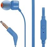 JBL T110 Wired Universal In-Ear Headphone with Remote Control and Microphone – Blue