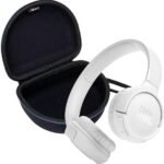 JBL Tune 520BT Wireless On Ear Bluetooth Headphone Bundle with gSport EVA Case (White)