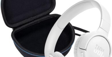JBL Tune 520BT Wireless On Ear Bluetooth Headphone Bundle with gSport EVA Case (White)