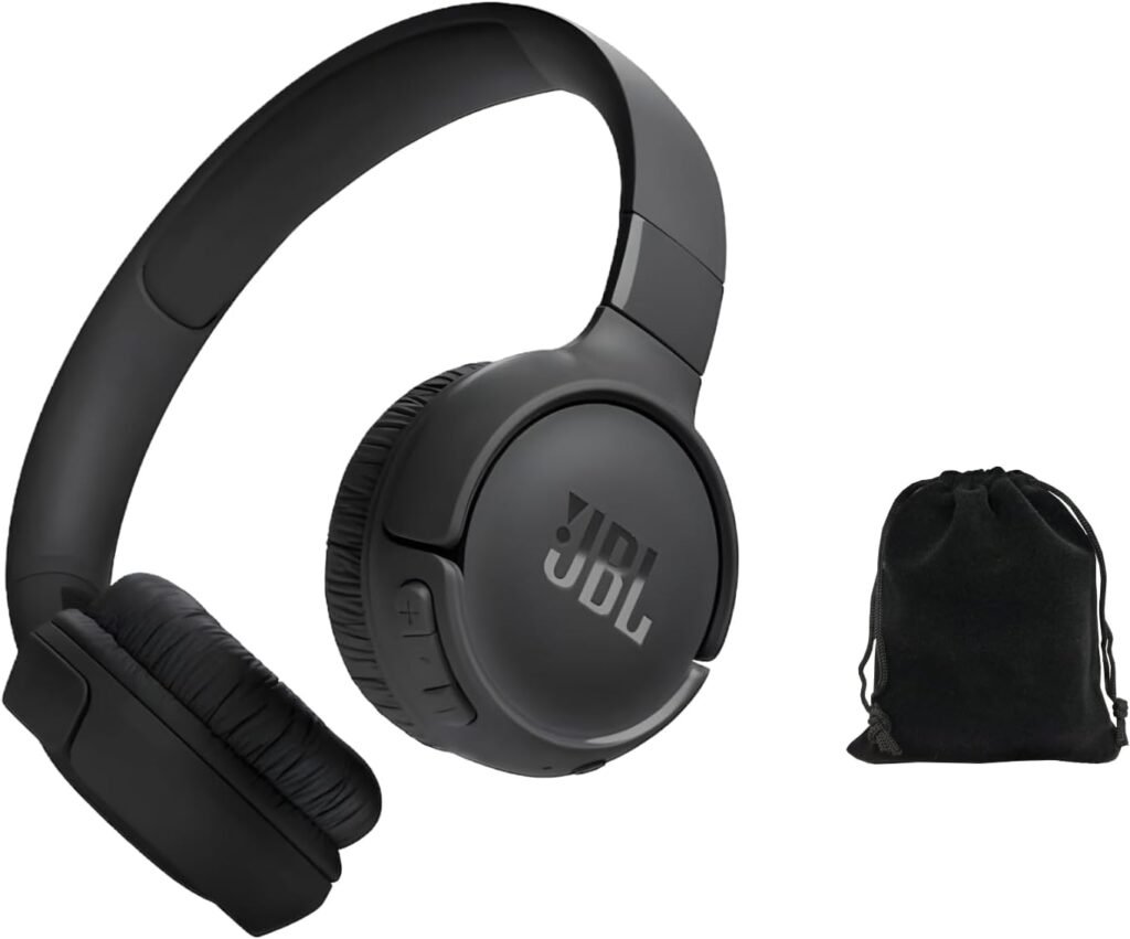 JBL Tune 525BT Wireless Over-Ear Headphones – Experience Deep Bass and Seamless Connectivity – 57H Battery Life – Speed Charge – Bluetooth 5.3 – Includes Storage Pouch, Black, Tune525BT-Pouch JBL Tune 525BT Wireless Over-Ear Headphones – Experience Deep Bass and Seamless Connectivity – 57H Battery Life – Speed Charge – Bluetooth 5.3 – Includes Storage Pouch, Black, Tune525BT-Pouch