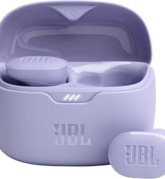 JBL Tune Buds Wireless Bluetooth Earphones, Water-Resistant and Noise-Cancelling Headphones with 48-Hour Battery Life, Purple