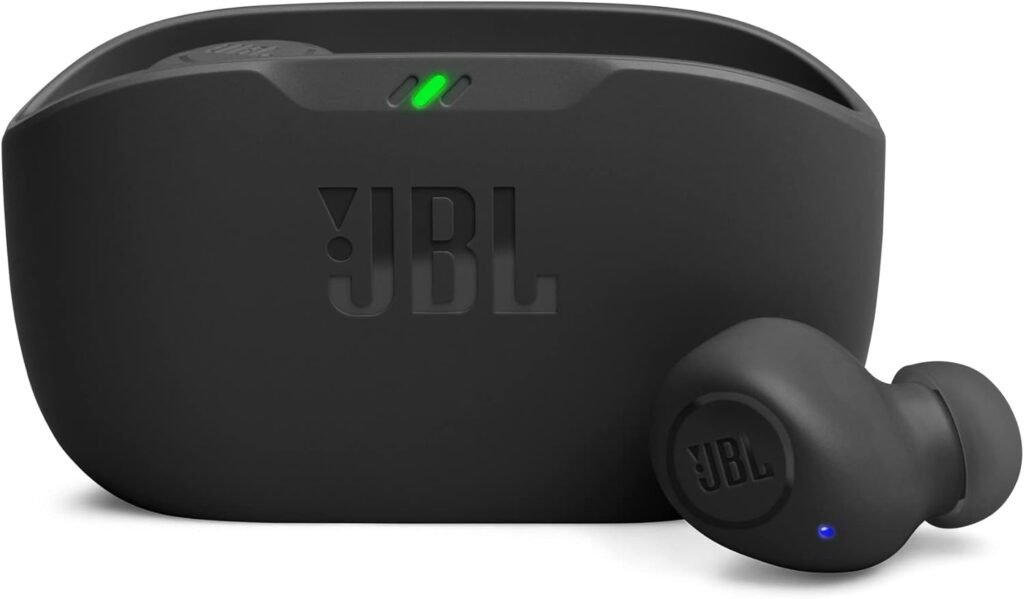 JBL Wave Buds In-Ear Wireless Earbuds with IP54 and IPX2 Waterproofing, Powerful Bass and 32-Hour Battery Life, Black JBL Wave Buds In-Ear Wireless Earbuds with IP54 and IPX2 Waterproofing, Powerful Bass and 32-Hour Battery Life, Black