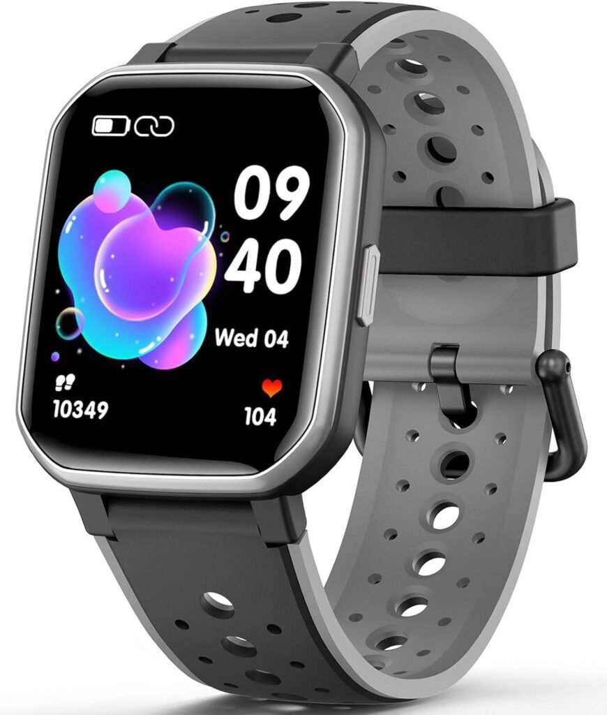 JOYELE Smart Watch for Kids Teens, Fitness Tracker Boy Girls Watch with 19 Sport Modes, Pedometer, Sleep Monitor, Kids Watch Birthday Gifts Toy Gift for Girls Boys 6-16 (Gray)