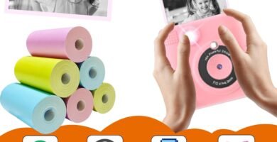 JOYTRIP Kids instant print camera paper 6 roll，printer paper,HD printing Thermal Print Paper Set for Most Kids Instant Camera (colra)
