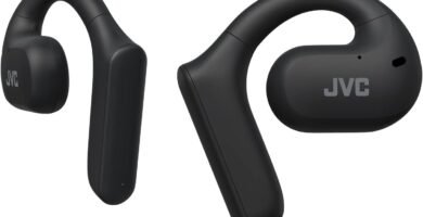 JVC HA-NP35T-B Wireless Open Ear Headphones, Nearphones, True Wireless Earbuds, Water Protection (IPX4), Microphone Muting Function, 17 Hours Playback, Bluetooth 5.1 (Black)