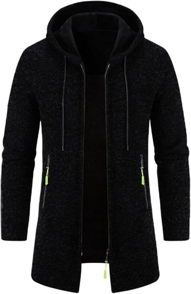 Jackets for Men Uk Clearance Plain Fleece Light Weight Cardigans Full Zip Long Sleeves Hoodies with Pockets Comfy Plus Size Loose Jackets Mens Fall Outfits