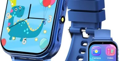 KALINCO Kids Smart Watch, No Phone needed, Games Camera Video Pedometer Smartwatch, Electronic Learning Toys, Music Player, Alarm, Audiostory, Torch, Step Counter Watch for Boys Girls Teens 5+ Gift