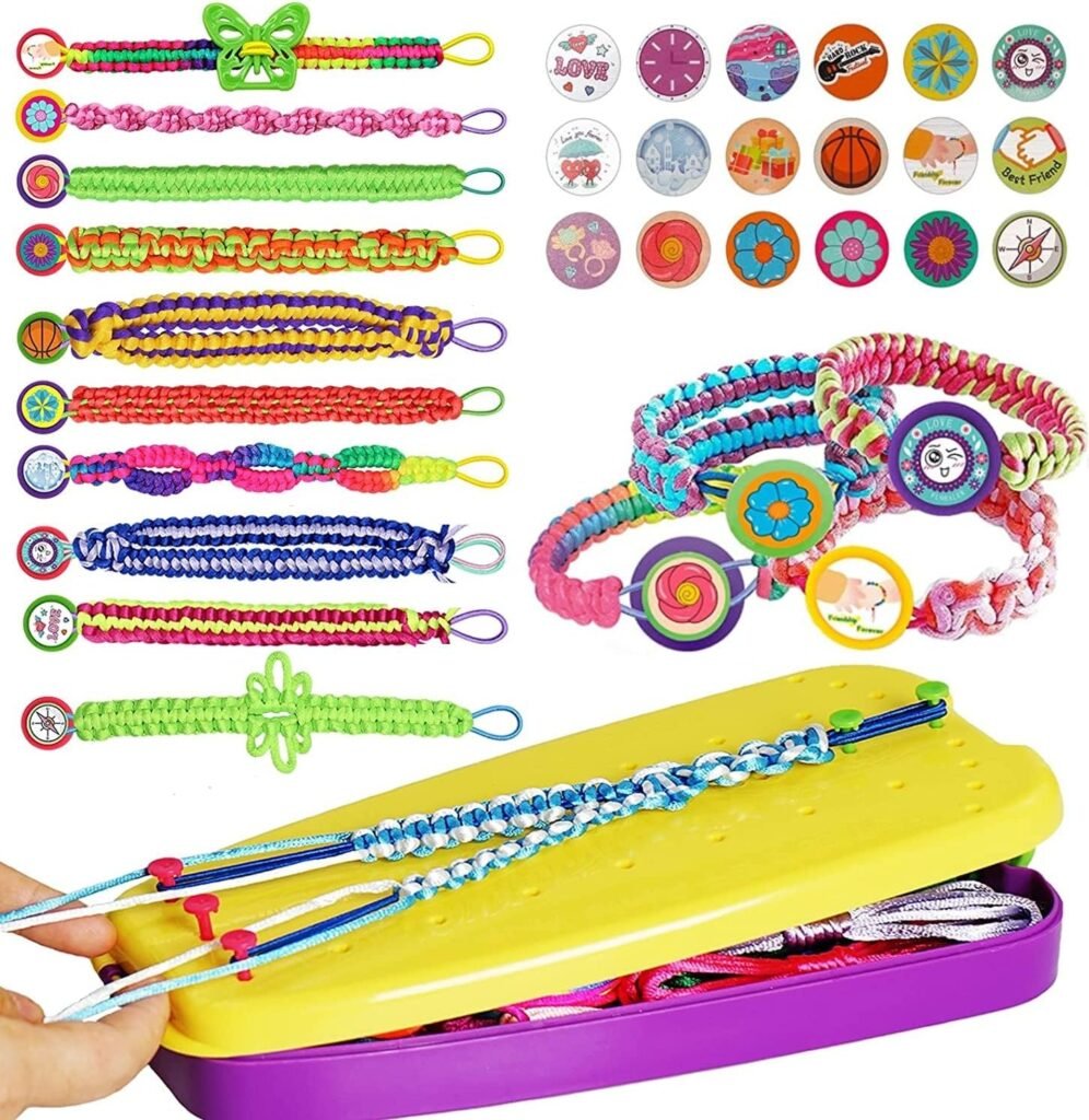 KEEHOM Friendship Bracelet Making Kit, DIY Bracelet Craft Kid Girls Jewellery Making Kits Birthday Gifts for Ages 6-13yr, Art and Crafts Toys for Girls KEEHOM Friendship Bracelet Making Kit, DIY Bracelet Craft Kid Girls Jewellery Making Kits Birthday Gifts for Ages 6-13yr, Art and Crafts Toys for Girls