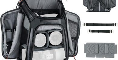 K&F Concept 25L Alpha Camera Backpack+Top Extension 1.5L, 3 Side Open, Detachable Buckle for Shoulder Bag/Backpack Switching, Holds 2 Camera, 4 Lenses, 15.6’’ Laptop for Professional Photographer