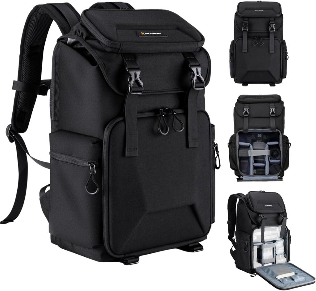 K&F Concept Camera Case for Photographers Large Capacity Camera Bags with Raincover, 15.7 Inch Laptop Compartment for Camera Drone Bags K&F Concept Camera Case for Photographers Large Capacity Camera Bags with Raincover, 15.7 Inch Laptop Compartment for Camera Drone Bags
