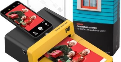 KODAK Dock ERA 4PASS Instant Photo Printer Bundle (4×6 inches) Initial 10 Sheets + 80 Sheet Pack