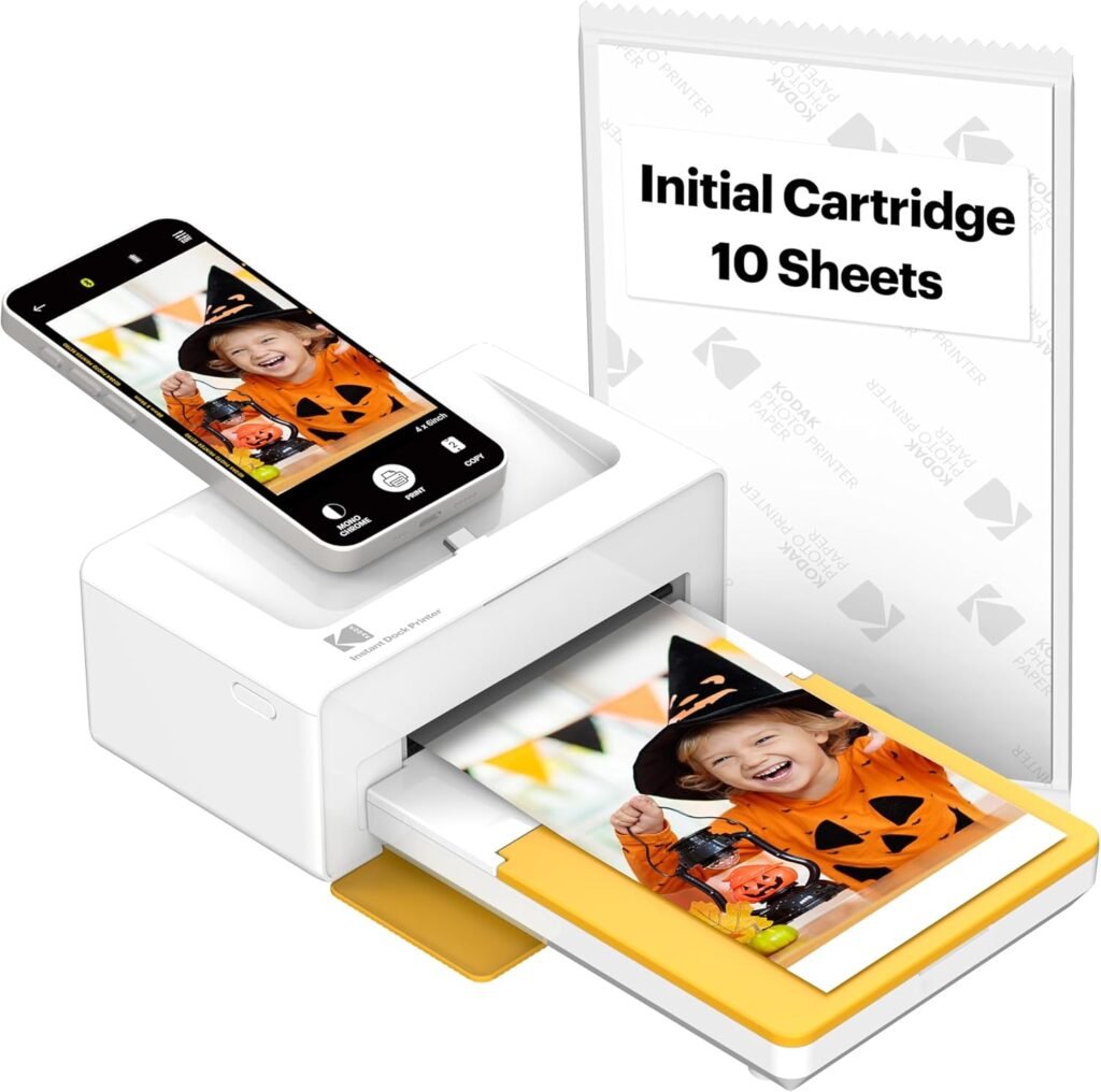 KODAK Dock Plus 4PASS Instant Photo Printer (4×6) + 10 Sheets KODAK Dock Plus 4PASS Instant Photo Printer (4×6) + 10 Sheets