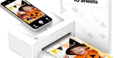 KODAK Dock Plus 4PASS Instant Photo Printer (4×6) + 10 Sheets