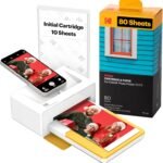 KODAK Dock Plus Christmas Gifts 4Pass Photo Printer (10x15cm) + Package with 90 Sheets