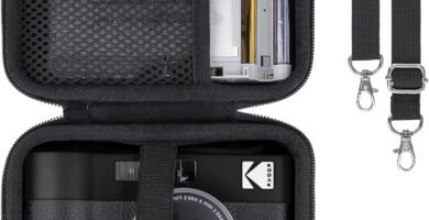 KODAK Mini Shot 2 ERA/Mini Shot 2 Retro Instant Camera and Photo Printer/Mini 2 ERA Photo Printer Hard Travel Protective Carrying Case with Shoulder Strap by Khanka,Case Only,Black