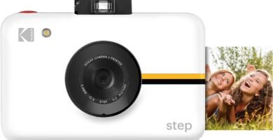 KODAK Step Digital Instant Camera with 10MP Image Sensor (White) ZINK Zero Ink Technology, Selfie Mode, Auto Timer, Built-In Flash & 6 Picture Modes