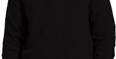 Kallspin Men’s Wool Blend Knitted Jumpers Relaxed Fit V Neck Long Sleeve Pullover Sweater