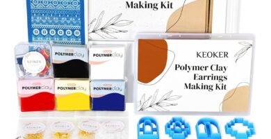 Keoker Polymer Clay Jewelry Making Kit, 103 PCS Clay Earring Making Kit for Teens and Adults, Fashion Designer Kits, Polymer Clay Earrings Kit Crafts, Great Gifts Keoker Polymer Clay Jewelry Making Kit, 103 PCS Clay Earring Making Kit for Teens and Adults, Fashion Designer Kits, Polymer Clay Earrings Kit Crafts, Great Gifts