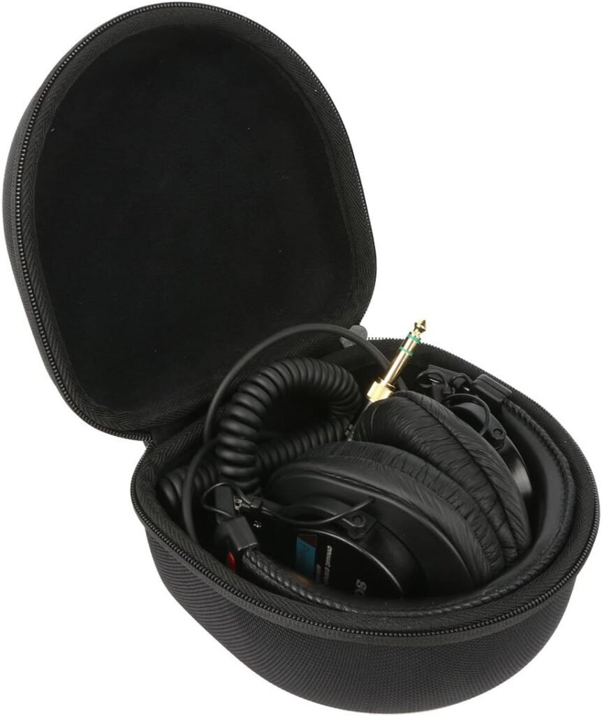 Khanka Hard Case Bag For Sony MDR-7506/1 /Mdr-V6/ MDR-V55 Professional Headphone Studio Headset.(Case only)