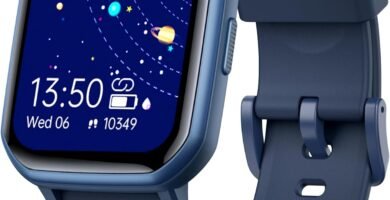 Kids Smart Watch for Boys,IP68 Waterproof Kids Fitness Tracker Watch with 1.5 Inch DIY Face,Heart Rate Sleep Monitor,19 Sport Modes,Calories Counter,Alarm Clock,Great Gifts for Children 6+ (Blue)