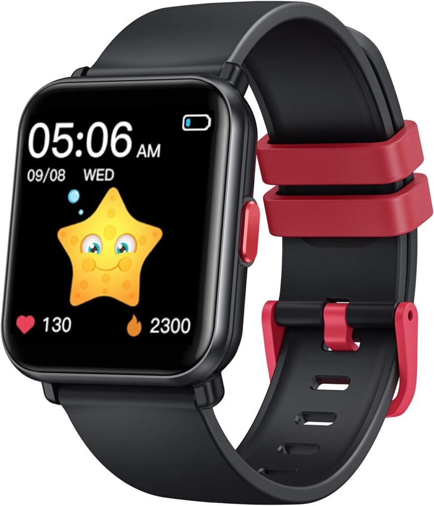 Kids Smartwatch Fitness for Boys Girls: Digital Smart Watch for Children Teen Fitness Tracker with Step Counter Podemeters Sleep Monitor Heart Rate Health Waterproof Wrist Watch Compitable Android iOS Kids Smartwatch Fitness for Boys Girls: Digital Smart Watch for Children Teen Fitness Tracker with Step Counter Podemeters Sleep Monitor Heart Rate Health Waterproof Wrist Watch Compitable Android iOS