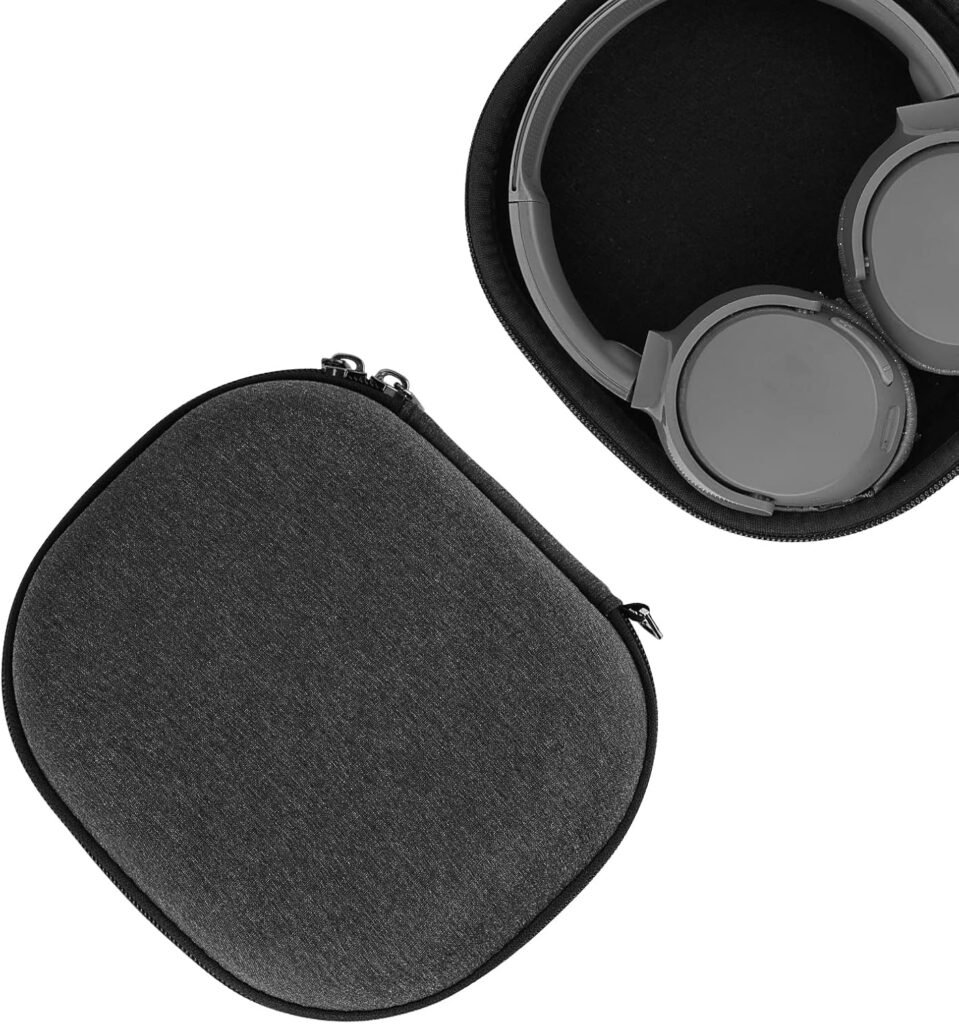 Kingshion Hard Headphone Case for Sony MDRZX110NC, MDR-ZX110, MDR-ZX300, Travel Carrying Bag Compatible with Sony MDR-ZX300, MDR-ZX310, MDR-ZX330BT (Dark Grey)