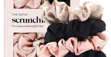 Kitsch Satin Scrunchies – Softer than Silk Scrunchies for Women | Cute Hair Ties & Hair Scrunchies for Hair | Stylish Scrunchie for Teens | Scrunchies for Girls | Ponytail Holders, 5pc (BlushBlack) Kitsch Satin Scrunchies – Softer than Silk Scrunchies for Women | Cute Hair Ties & Hair Scrunchies for Hair | Stylish Scrunchie for Teens | Scrunchies for Girls | Ponytail Holders, 5pc (BlushBlack)