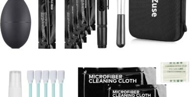 KuuZuse Professional DSLR Camera Cleaning Kit with APS-C Cleaning Swabs, Microfiber Cloths, Lens Cleaning Pen, for Camera Lens, Optical Lens and Digital SLR Cameras