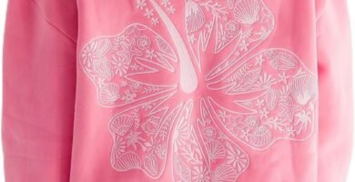 LLECDASEUI Preppy Embroidery Hibiscus Hoodies for Teen Girls Y2K Women Long Sleeve Oversized Graphic Pullover Sweatshirt Top