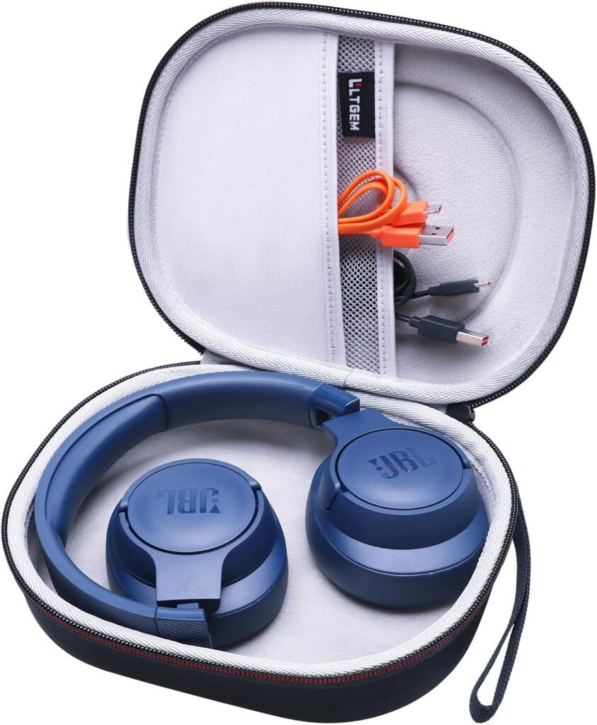 LTGEM EVA Hard Case for JBL Live 770NC/660NC/650BT/460NC/670NC/400BT/500BT and JBL Tune 770NC/710BT/720BT/760NC/700BT/750BT/510BT/660NC/520BT/500/E45BT Bluetooth Wireless Headphone(Black+Grey) LTGEM EVA Hard Case for JBL Live 770NC/660NC/650BT/460NC/670NC/400BT/500BT and JBL Tune 770NC/710BT/720BT/760NC/700BT/750BT/510BT/660NC/520BT/500/E45BT Bluetooth Wireless Headphone(Black+Grey)